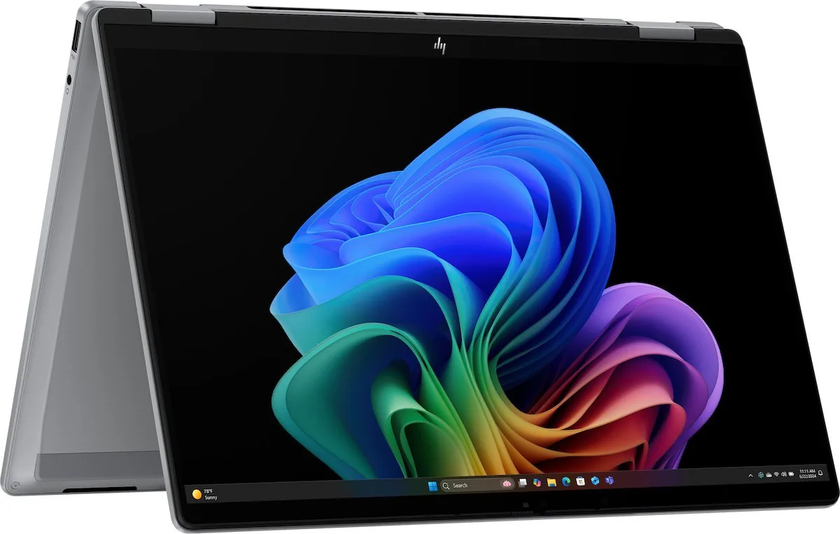 Ноутбук HP OmniBook X Flip x360 14-fk0000ua 14" 3K OLED Touch, AMD AI 7 350, 32GB, F1TB, UMA, Win11, серый.