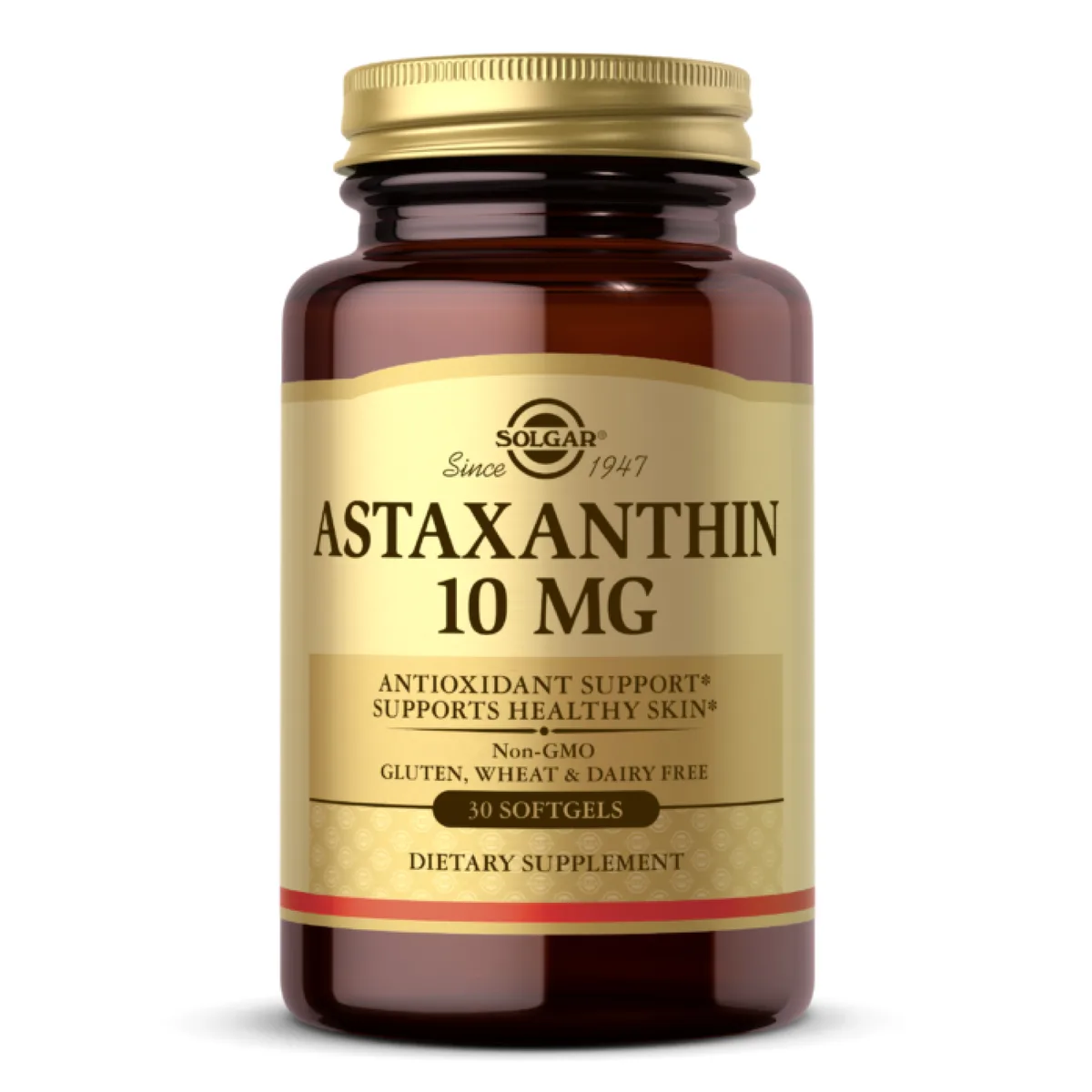 Astaxanthin Solgar 10 mg 30 капсул антиоксидант для кожи и зрения