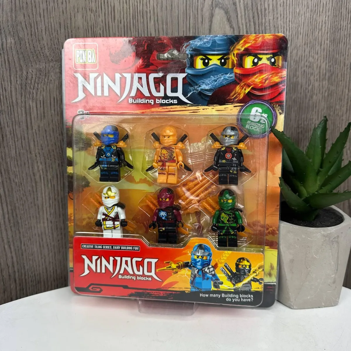Набор фигурок LEGO Ninjago Heroes 6 шт пластик 22х18 см разные цвета
