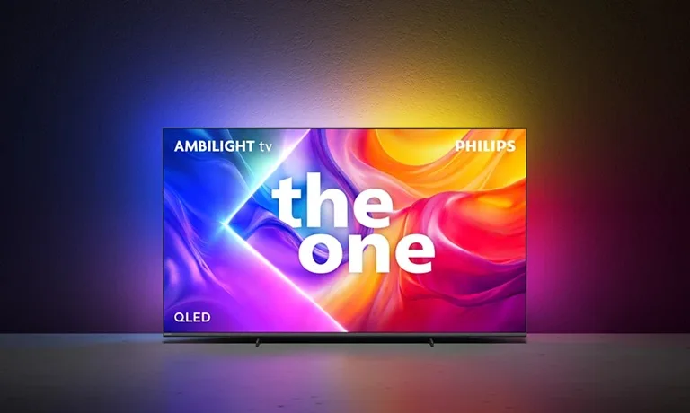 LED-телевізор Philips QLED 75 дюймів Чорний 4K UHD з Ambilight