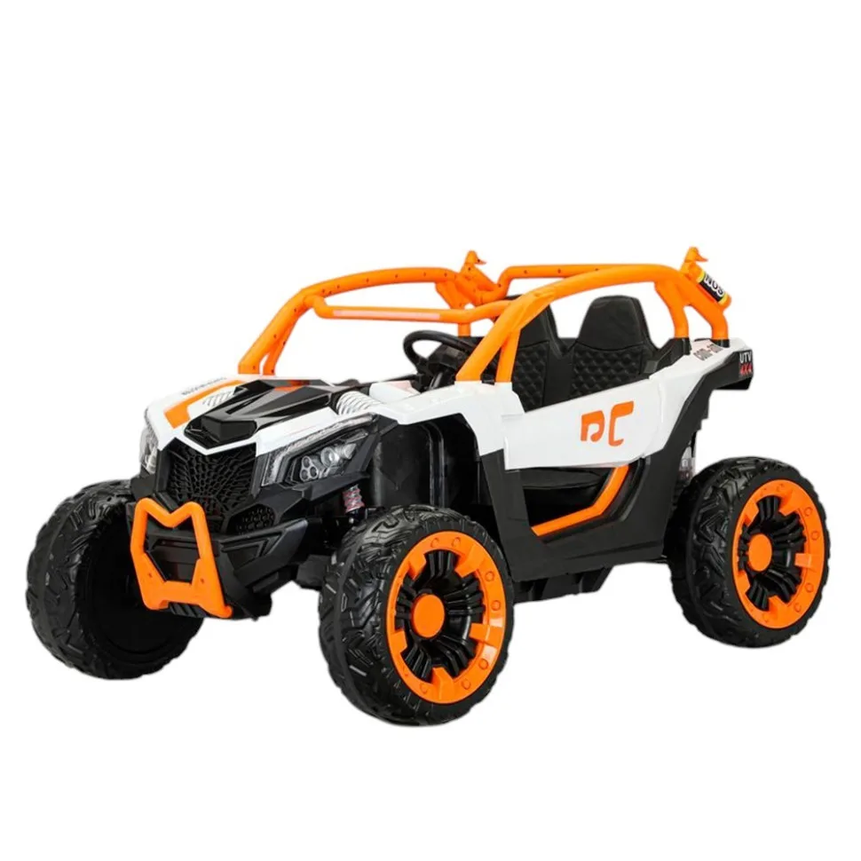 Дитячий електромобіль джип 24V 4WD для хлопчиків і дівчаток 2-місний помаранчевий комбінований 60 кг