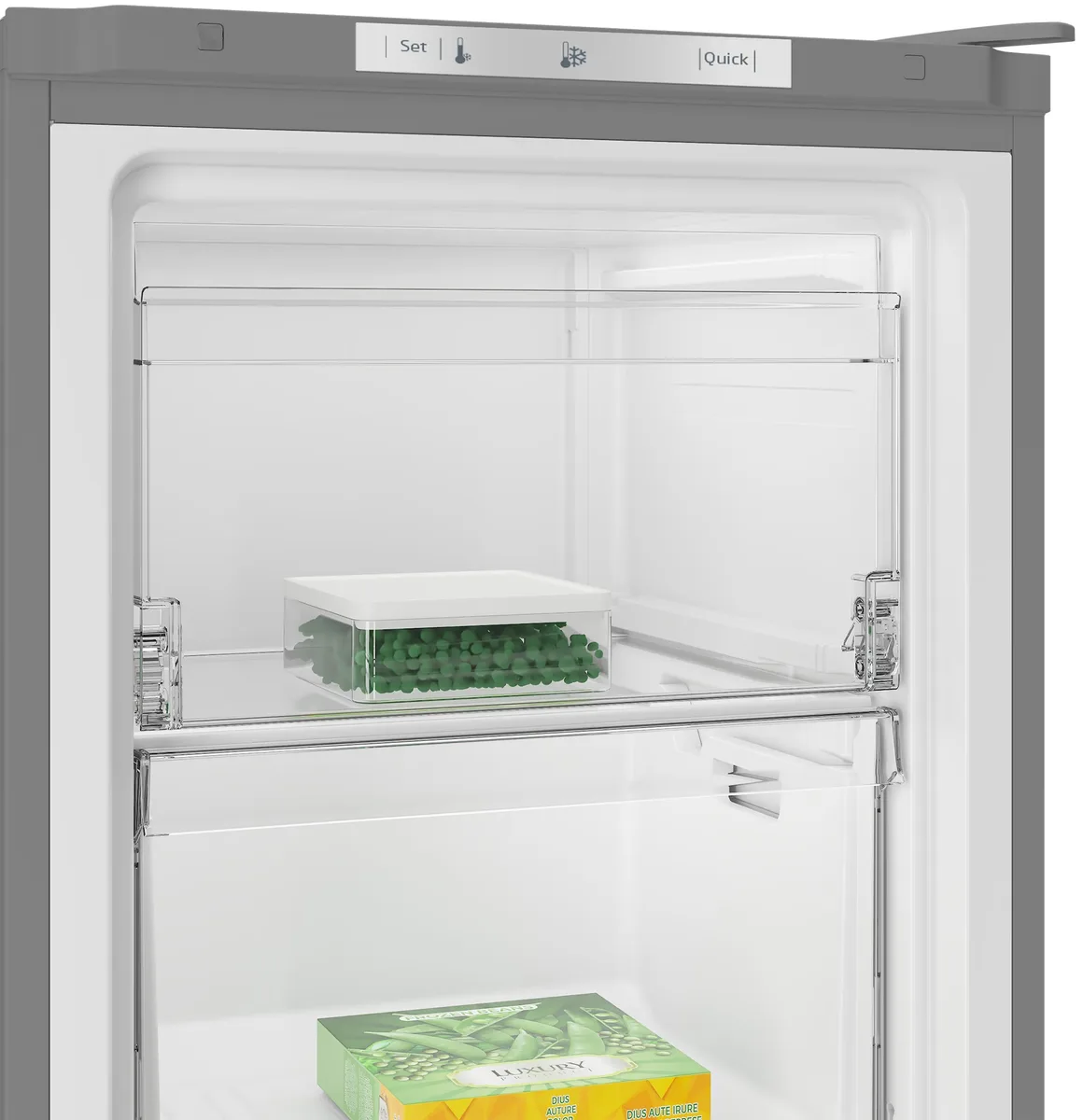 Морозильна камера Beko 168л електронна No Frost сірий 4 ящика