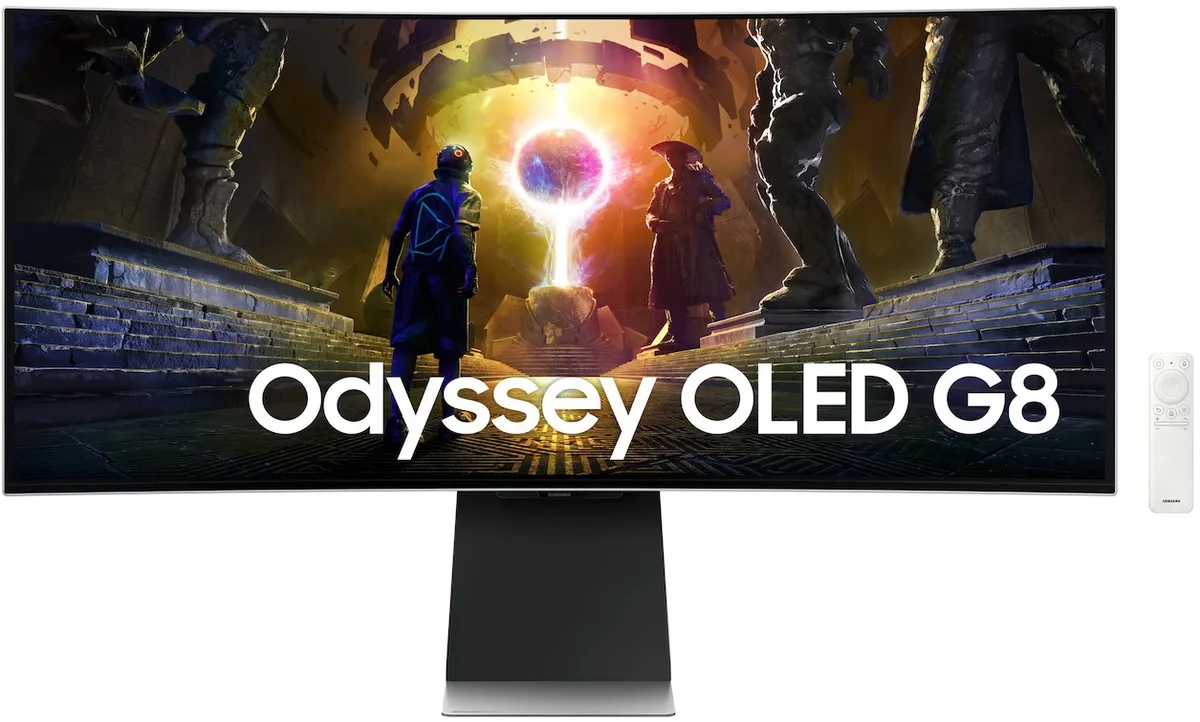 Монітор Samsung OLED 34" 3440x1440 Срібний