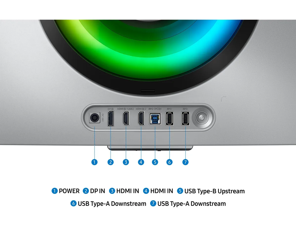 Монітор Samsung OLED 34" 3440x1440 Срібний