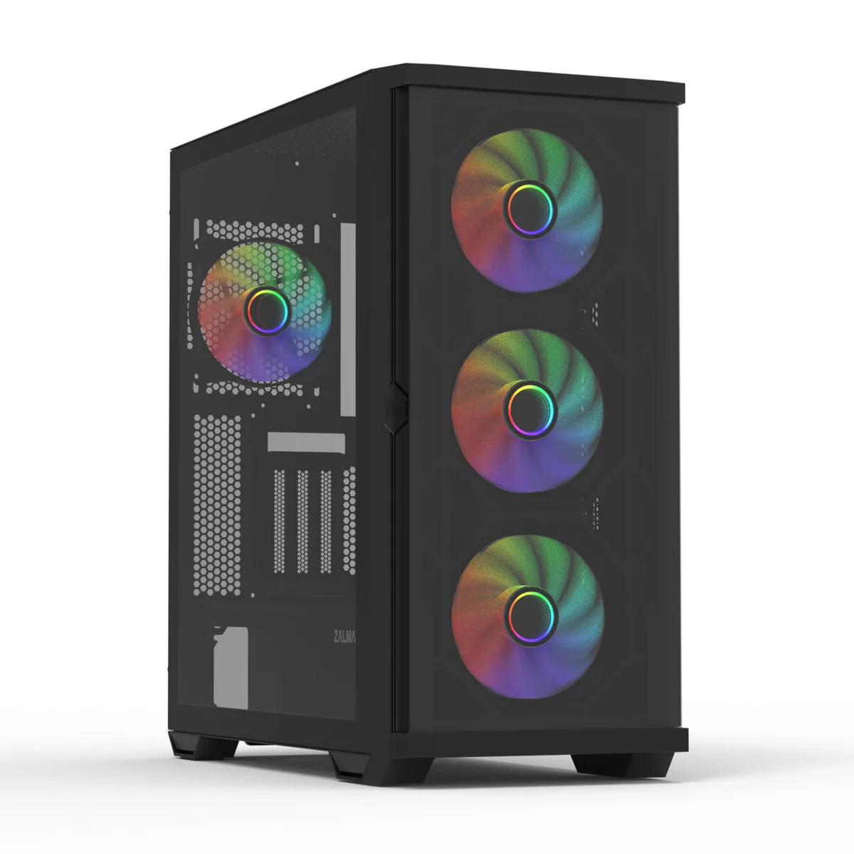 Корпус Zalman Z10 Duo без БЖ, 2xUSB3.0, 1xUSB Type-C, 4x120мм ARGB, VGA 395мм, LCS ready, TG Side Panel, EATX, чорний