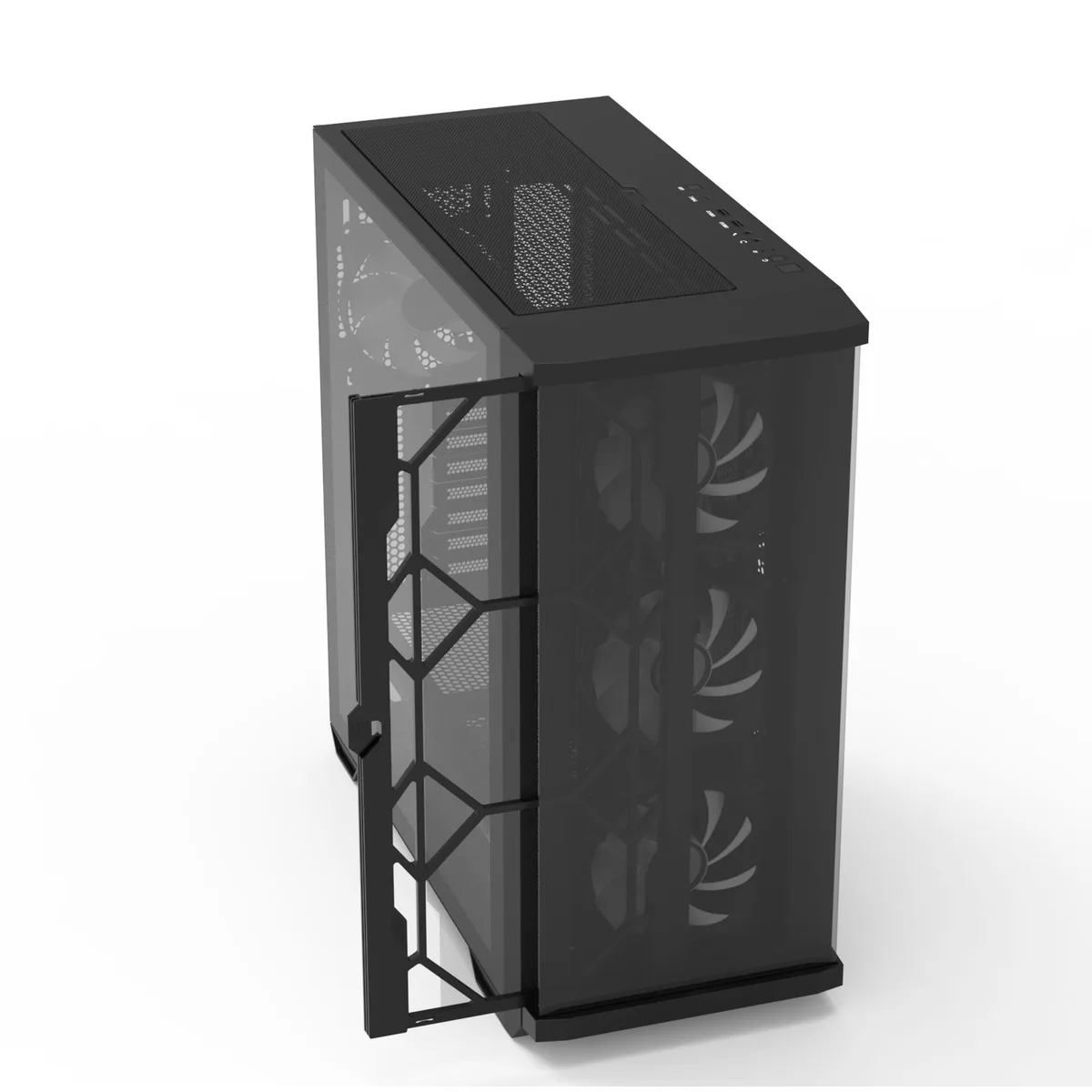 Корпус Zalman Z10 Duo без БЖ, 2xUSB3.0, 1xUSB Type-C, 4x120мм ARGB, VGA 395мм, LCS ready, TG Side Panel, EATX, чорний