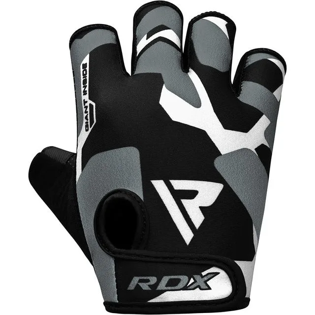 Рукавички для фітнесу RDX Inc штучна шкіра M сірі