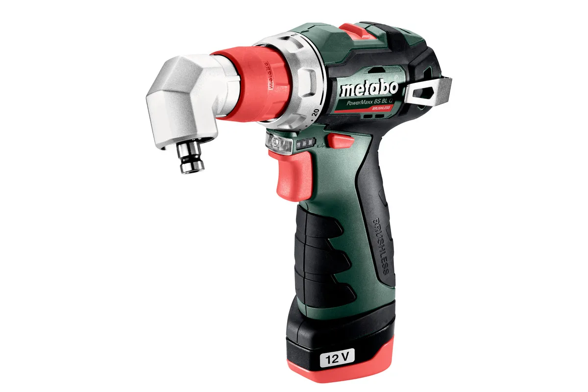 Аккумуляторная шуруповерт-дрель Metabo PowerMaxx BS BL, 12В, 2х20А·час, 20·38Нм, кейс, 0-400·0-1500 об/мин, вес 08 кг