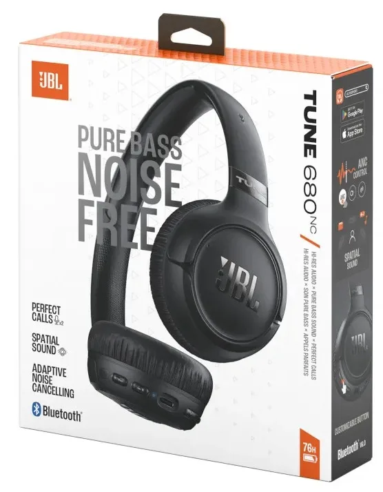 Гарнітура JBL бездротова повнорозмірна чорна 32 мм