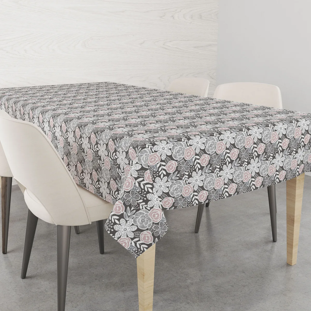 Скатертина Home Line Полупанама 120х150 см Сірий