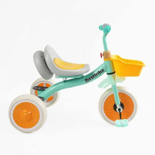 Велосипед 3-х колісний Best Trike для дітей з металевою рамою та кошиком колеса EVA 10'' та 8''