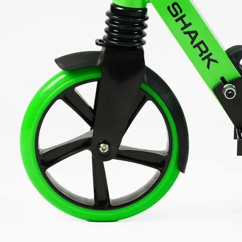 Самокат двоколісний Best Scooter SHARK з ручним гальмом для дітей та підлітків з амортизатором 20 см колеса.