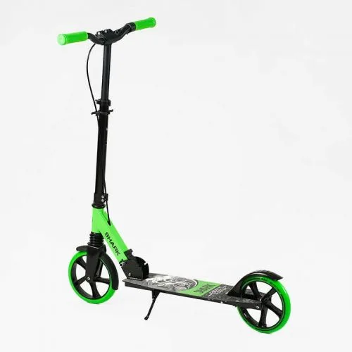 Самокат двоколісний Best Scooter SHARK з ручним гальмом для дітей та підлітків з амортизатором 20 см колеса.