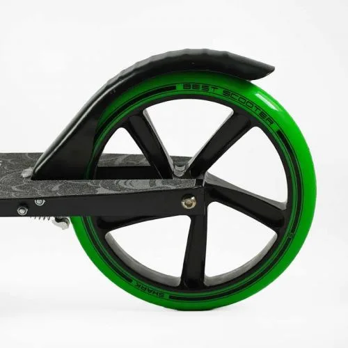 Самокат двоколісний Best Scooter SHARK з ручним гальмом для дітей та підлітків з амортизатором 20 см колеса.