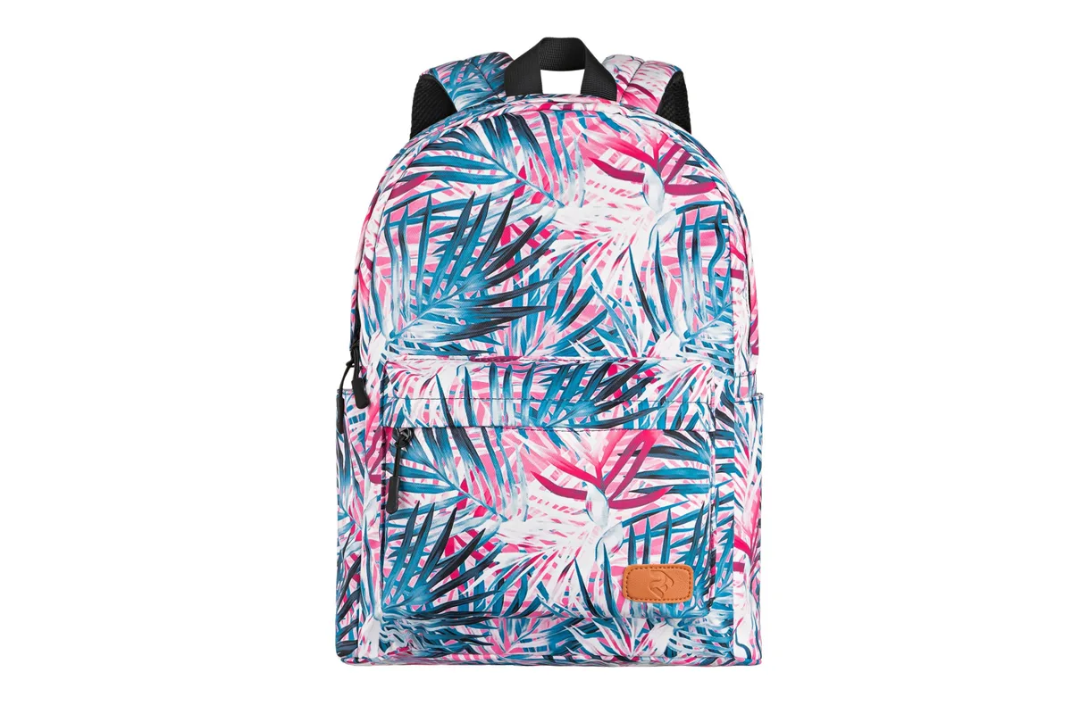 Рюкзак 2Е, TeensPack Palms, розовый