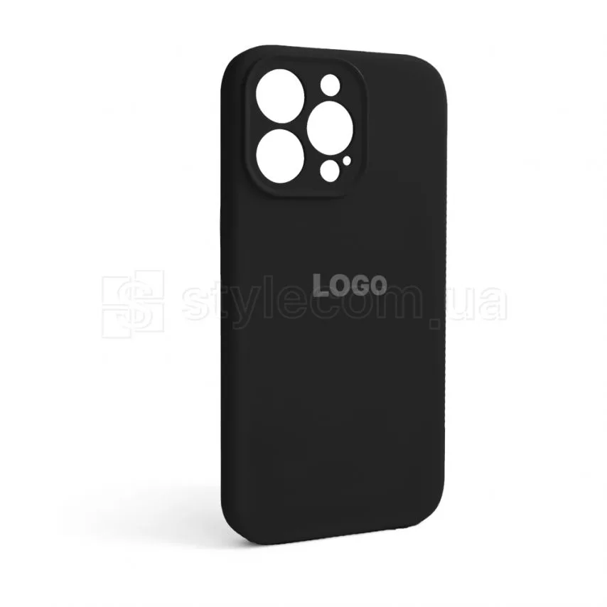 Чохол силіконовий для Apple iPhone 13 Pro  чорний закрита камера