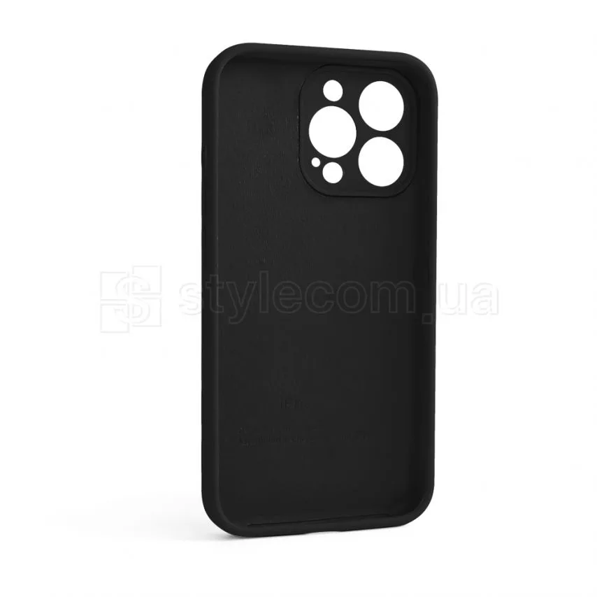 Чохол силіконовий для Apple iPhone 13 Pro  чорний закрита камера
