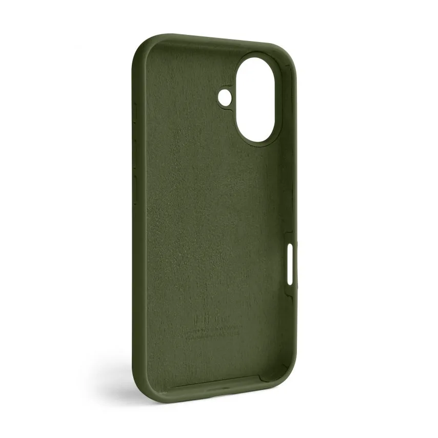 Чохол Silicone Case для Apple iPhone силіконовий 16 зелений