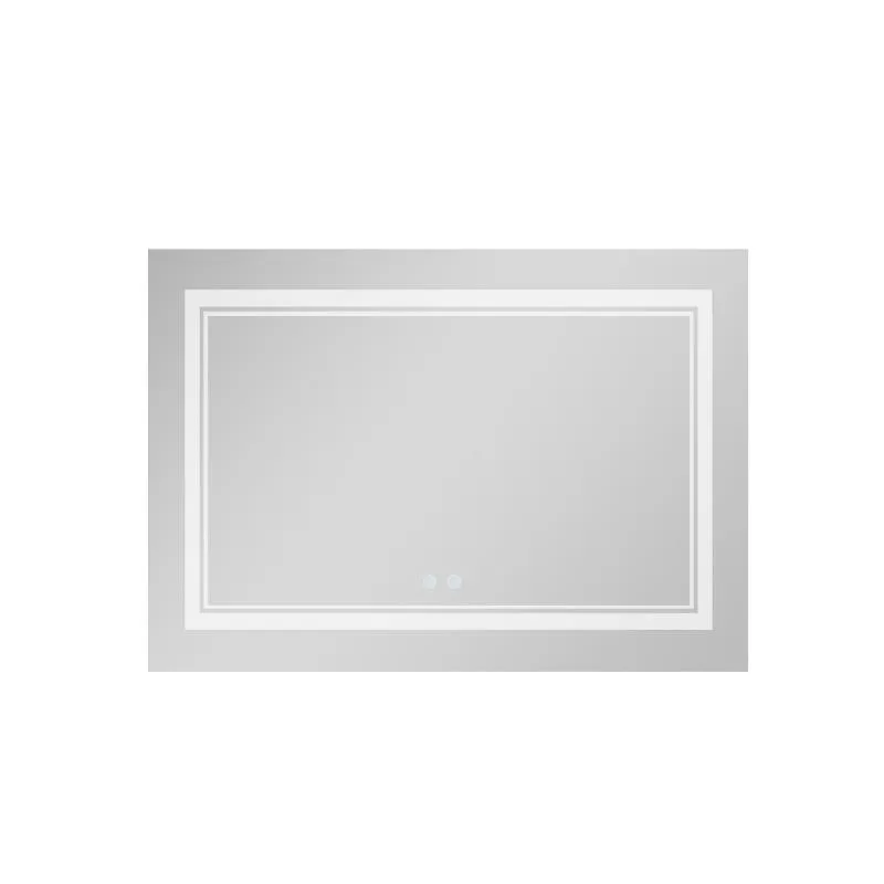 Дзеркало настінне 1200х800 мм LED підсвічування алюмінієве сенсорне антизапотівання