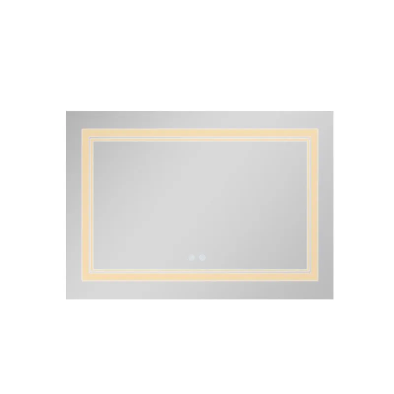 Дзеркало настінне 1200х800 мм LED підсвічування алюмінієве сенсорне антизапотівання