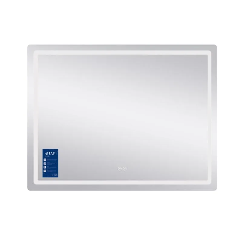 Дзеркало Qtap Mideya MI1 LED-підсвічування Touch антизапотівання 1200x800 мм Алюмій/Пластик
