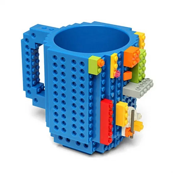 Кружка Lego пластиковая 350мл синя
