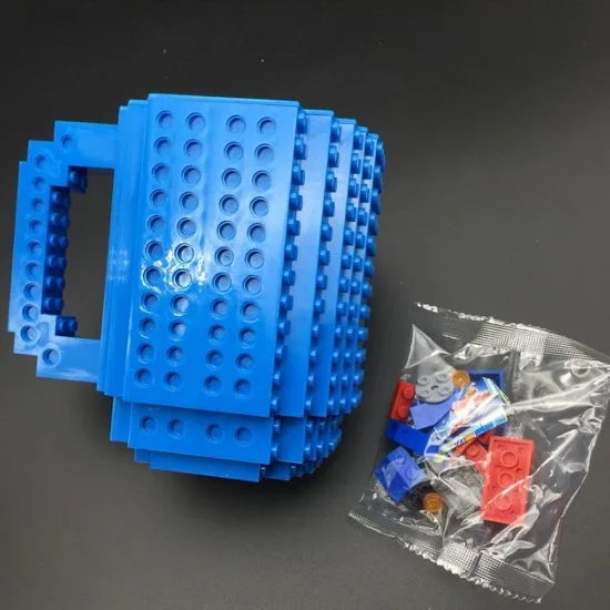 Кружка Lego пластиковая 350мл синя