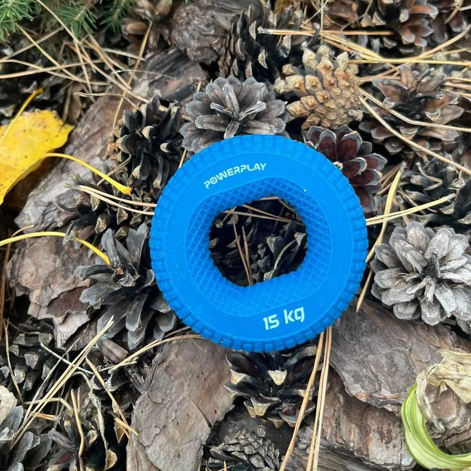 Еспандер кистьовий Active Point силіконовий 15 кг синій
