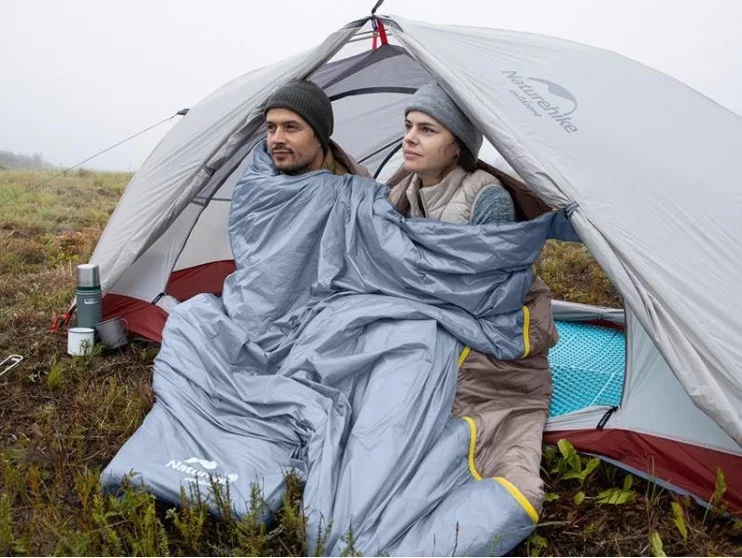 Спальник Naturehike нейлон 190х75 см коричневий літній 15°C