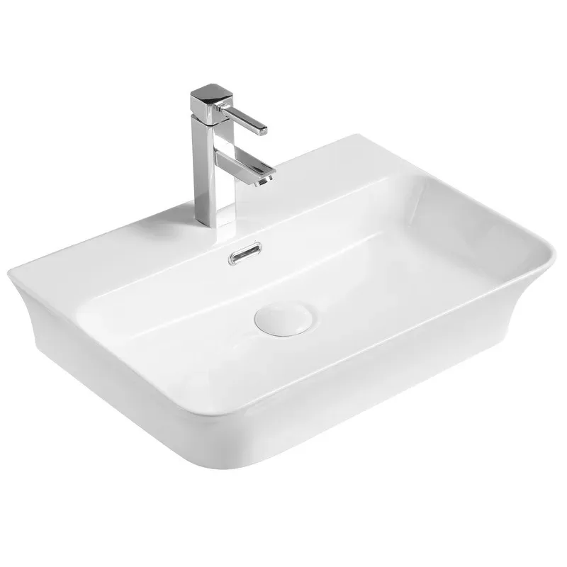 Умивальник накладний Mixxus Premium керамічний 560x415x125 мм Білий