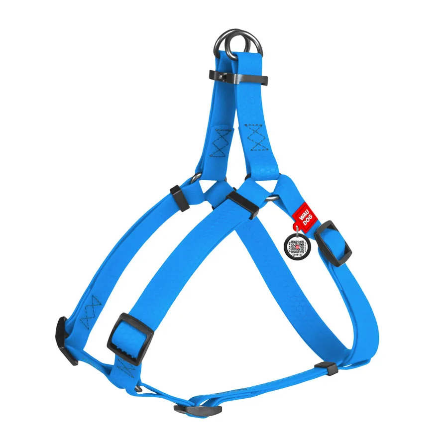 Шлея WAUDOG Waterproof XS 15 мм Collartex 30-39 см блакитна