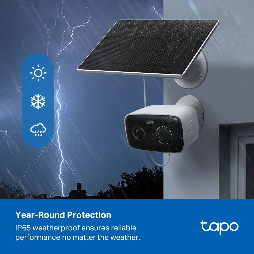 Комплект розумної бездротової камери TP-LINK TAPO C400 KIT 2K QHD та сонячної панелі