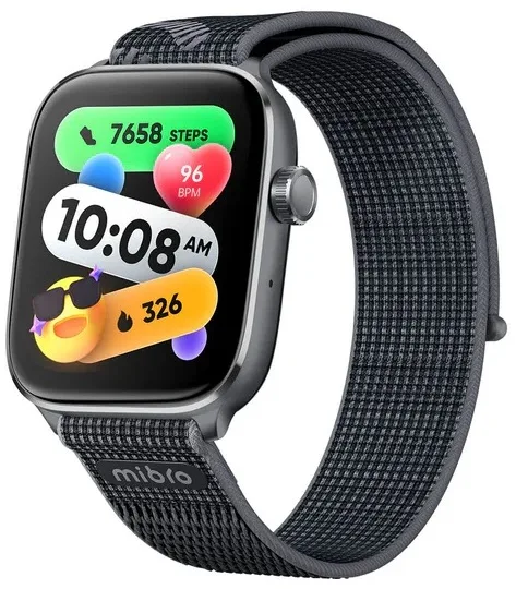 Смарт-годинник Mibro AMOLED 1.75" чорний 5ATM Bluetooth 5.3 GPS