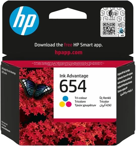 Картридж із друкуючою головкою струменевий HP No.654 DJ IA 2976/4376/6575 Tri-color