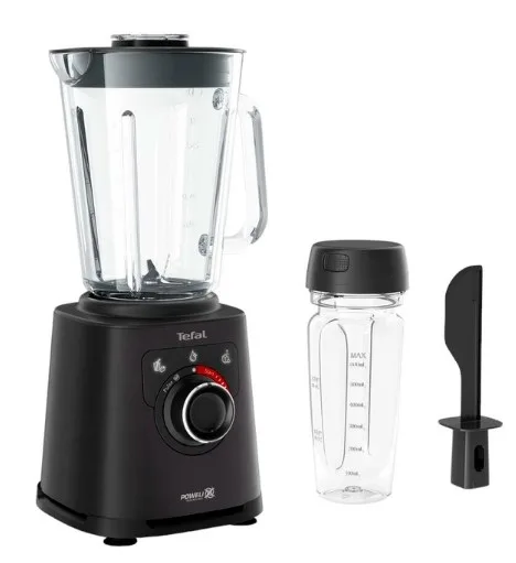 Стаціонарний блендер Tefal 1200 Вт скло чорний 2 л 3 швидкості