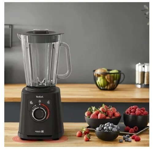 Стаціонарний блендер Tefal 1200 Вт скло чорний 2 л 3 швидкості