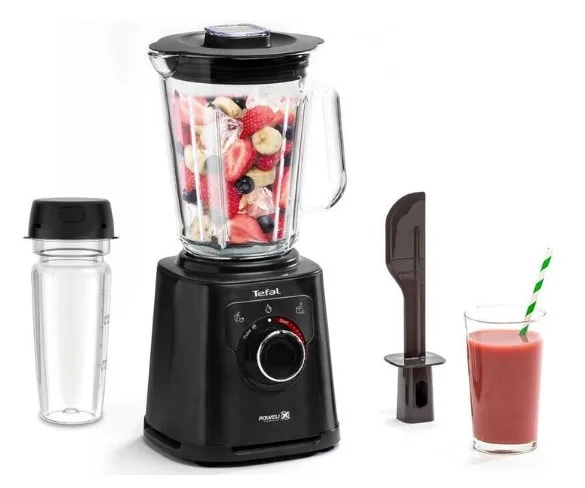 Стаціонарний блендер Tefal 1200 Вт скло чорний 2 л 3 швидкості