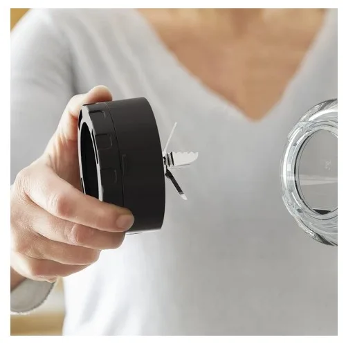 Стаціонарний блендер Tefal 1200 Вт скло чорний 2 л 3 швидкості