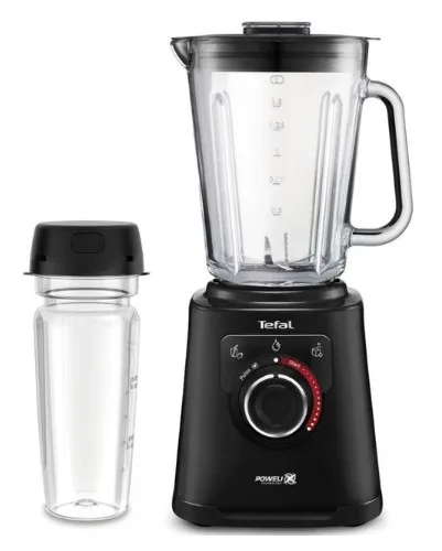 Стаціонарний блендер Tefal 1200 Вт скло чорний 2 л 3 швидкості