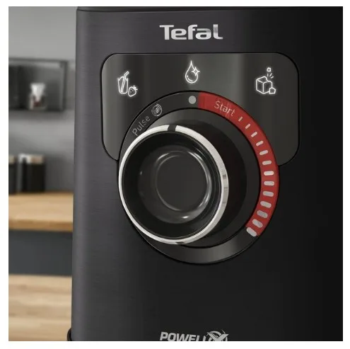 Стаціонарний блендер Tefal 1200 Вт скло чорний 2 л 3 швидкості