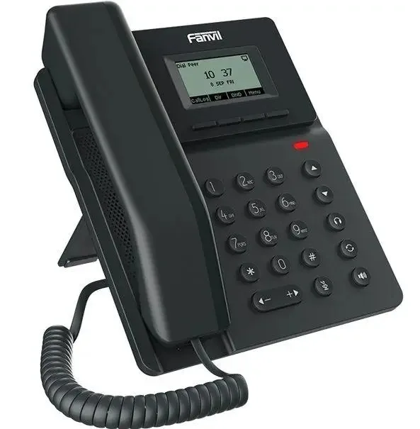 Телефон IP Fanvil V50P 2xFE LAN, 2 SIP line, SW Linux, PoE, 2.3" точково-матричний дисплей, чорний