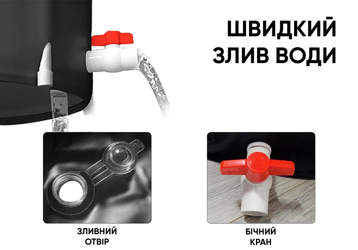 Каркасна крижана кріо ванна EasyFit ПВХ 75х80 см Синя
