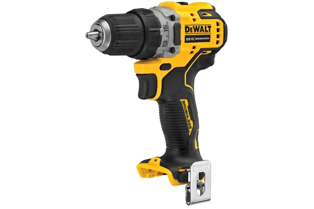 Акумуляторна дриль-шурупокрут DeWalt XR Li-Ion 12В 57.5Нм 425-1500об/хв з патроном 10мм, вага 0.9кг (без батареї та зарядного прис