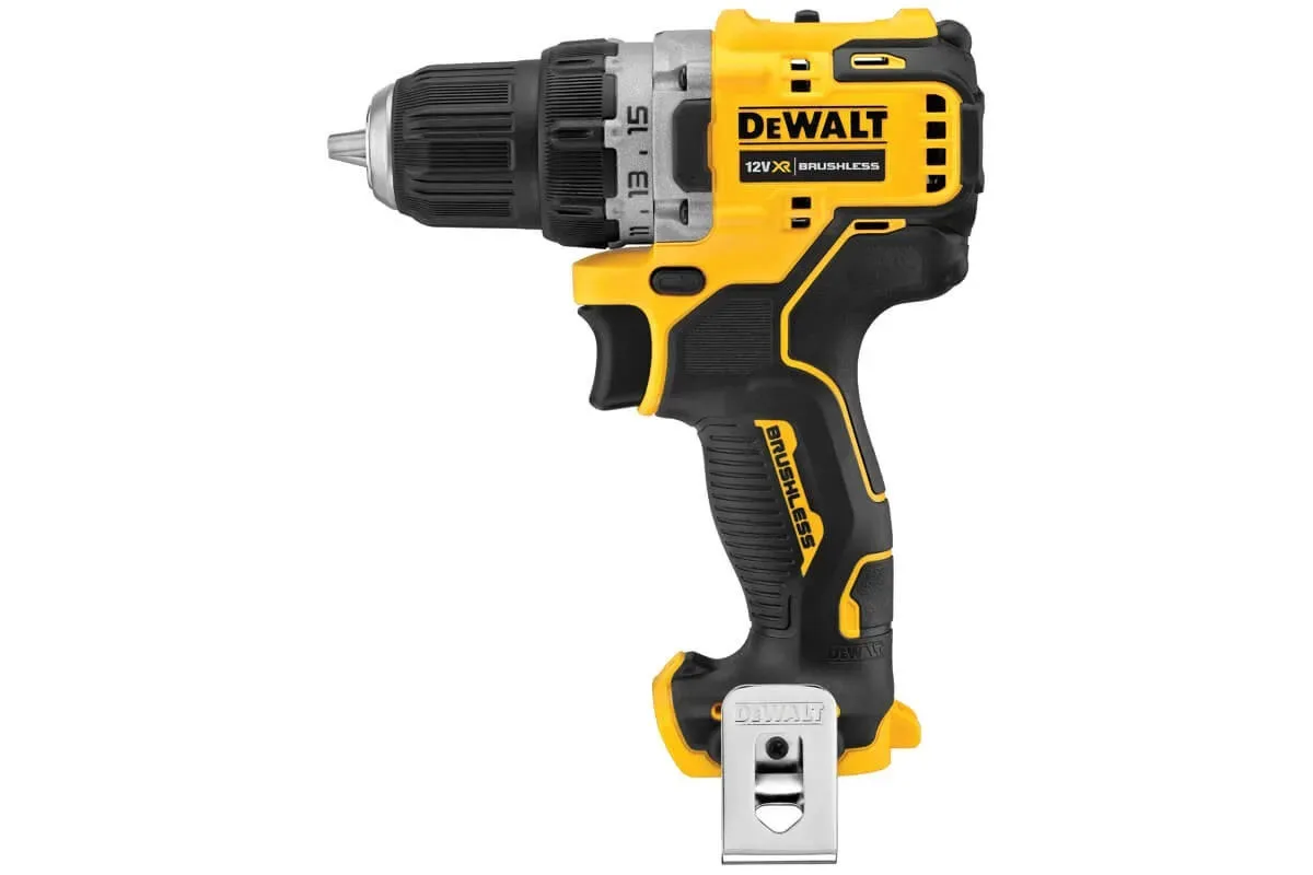 Акумуляторна дриль-шурупокрут DeWalt XR Li-Ion 12В 57.5Нм 425-1500об/хв з патроном 10мм, вага 0.9кг (без батареї та зарядного прис