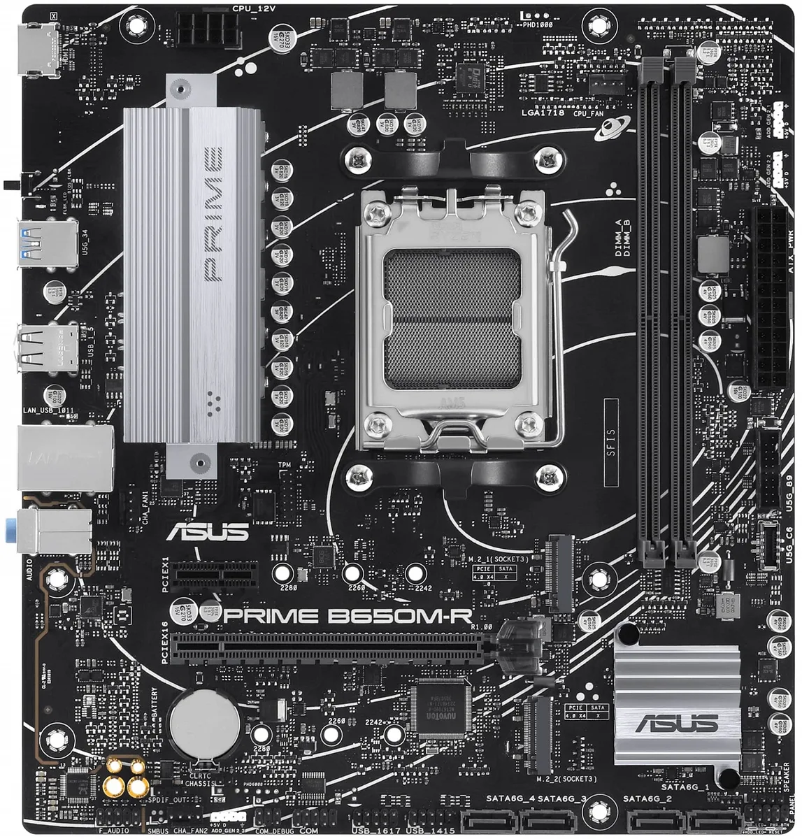 Материнcька плата ASUS PRIME B650M-R sAM5 B650 2xDDR5 M.2 HDMI mATX
