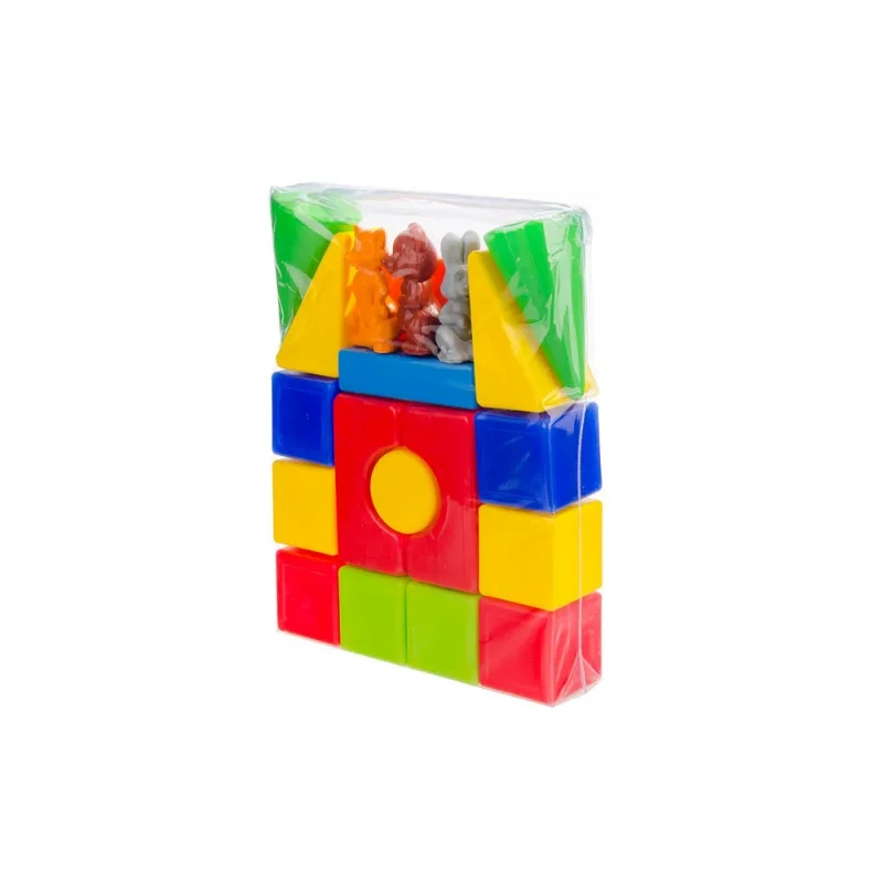 Конструктор Colorplast пластиковий 37х7х45 см 20 деталей різнокольоровий