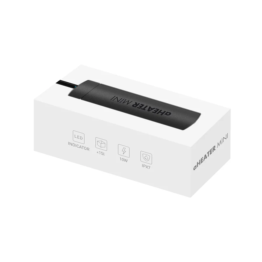 Обігрівач акваріумний aHEATER MINI 10 Вт 15 л пластиковий 11,9х2,6 см фіолетовий-блакитний