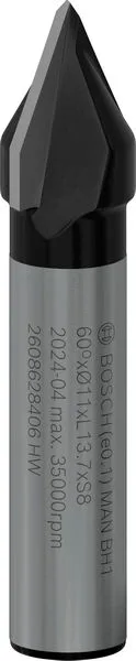 Фреза V-подібна Bosch твердосплавна 11 мм 60°