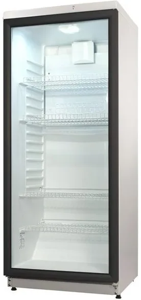 Холодильна вітрина Snaige, 145x60x60 см, об'єм 290 л, 4 полиці, 1 зона охолодження, бутель - 126, 1 дверцята, ST, біла.