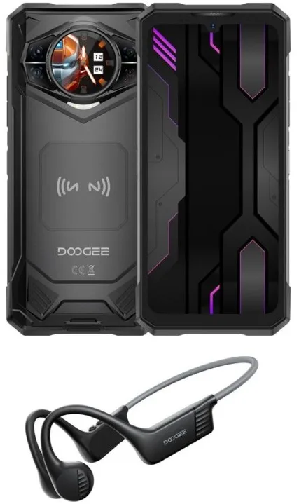 Смартфон Doogee 5G IPS LCD 6,72" 12ГБ 512ГБ чорний 10100мА·год